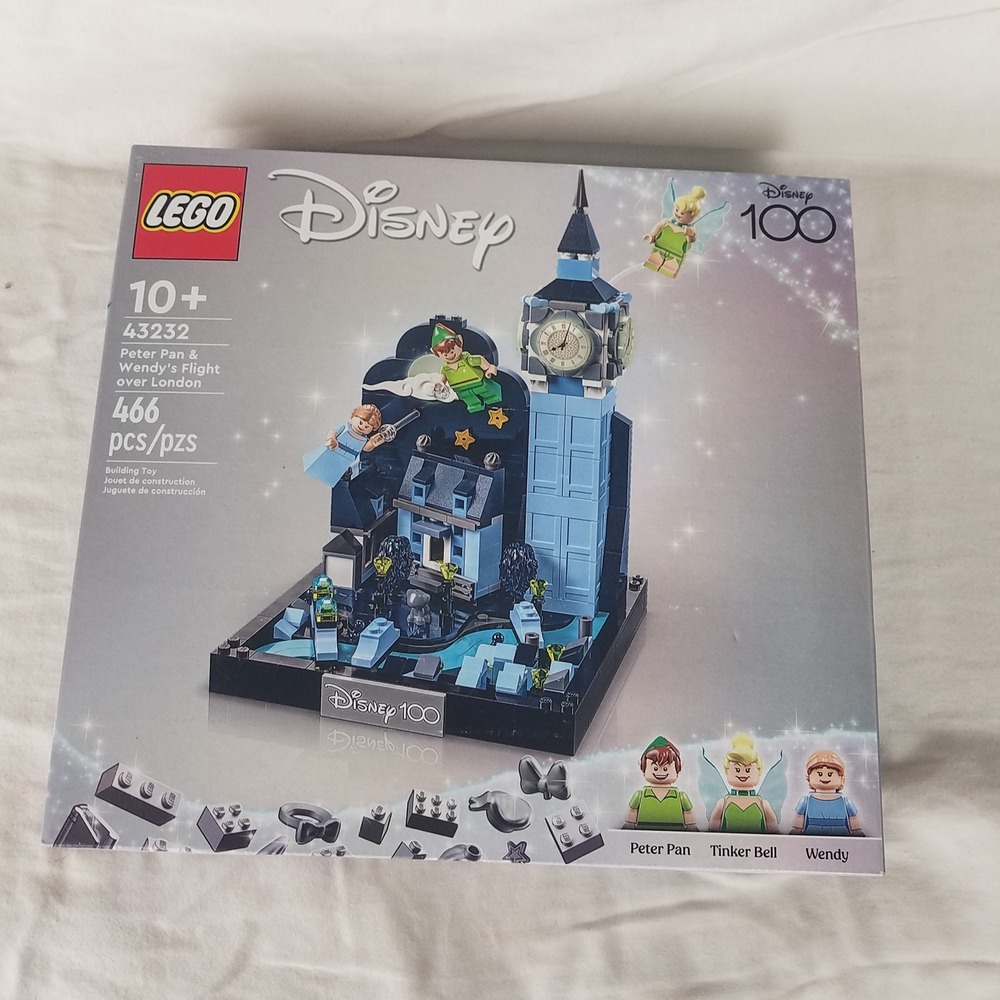 LEGO Disney 43232 Peter Pan & Wendy's Flight over London 466pc NEW Sealed 100th